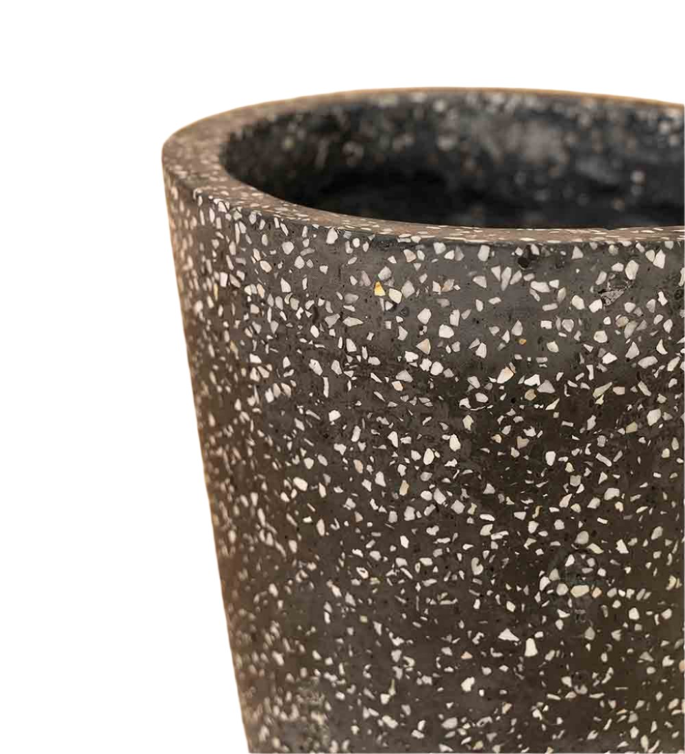 Terrazzo Pots - black - Pots - Tumbleweed Plants - Online Plant Delivery Singapore