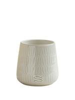 Twiggy White Glazed Pot