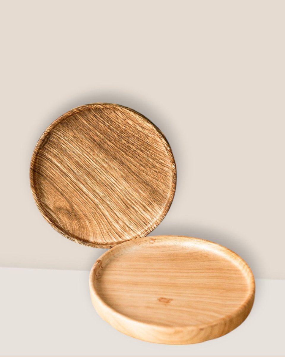 Wood-effect Trays - dark wood - Tray