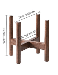 Wooden Plant Stands - Plant Stand - PLAN - WOOD - XSMWLN - 7229 - Tumbleweed Plants - Online Plant Delivery Singapore