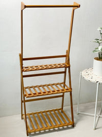 Foldable Plant Rack - with hanging bar - Home Decor - Tumbleweed Plants - Online Plant Delivery Singapore