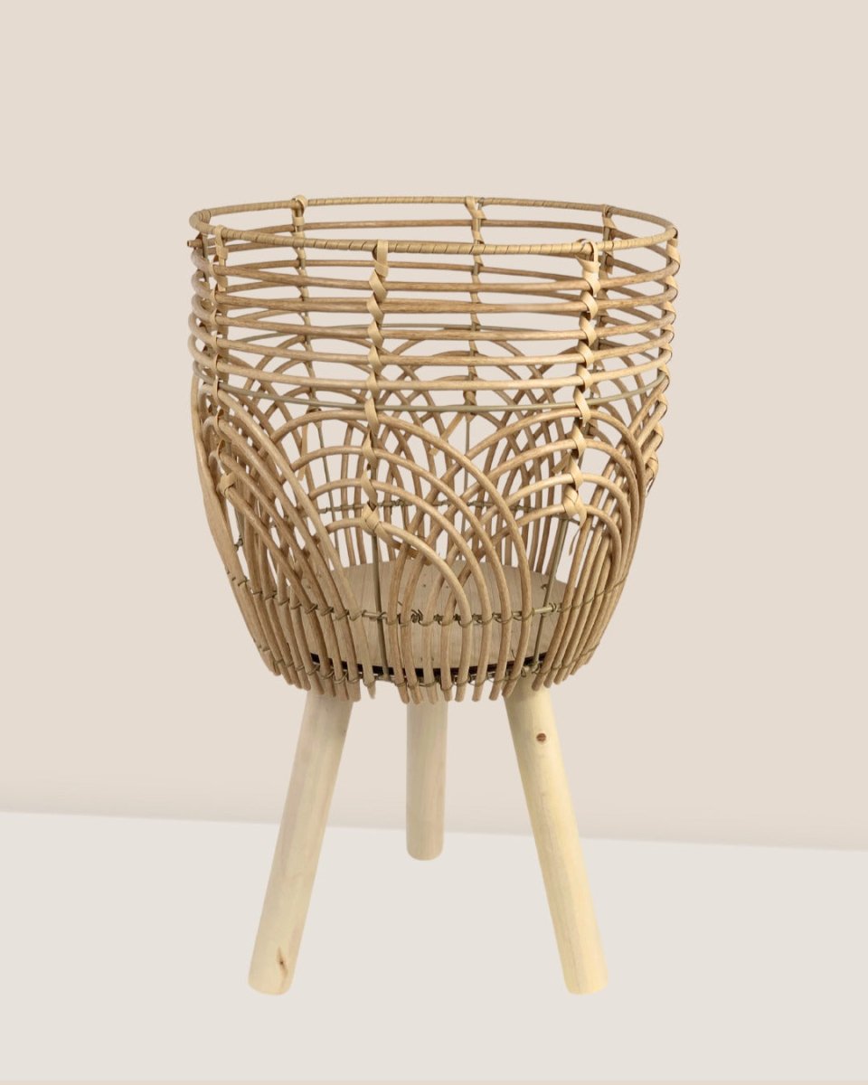 Coachella Basket with Stand - Medium - Stand - Tumbleweed Plants - Online Plant Delivery Singapore