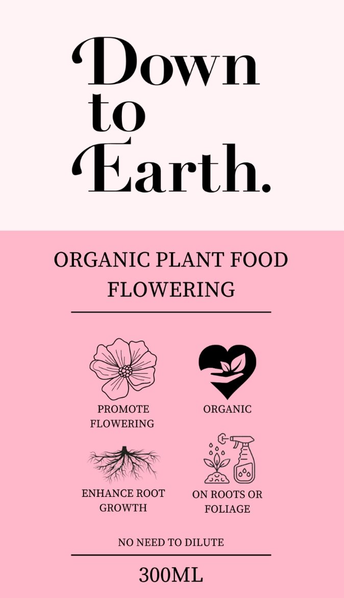Down To Earth. Organic Plant Food - Flowering - Fertiliser - Tumbleweed Plants - Online Plant Delivery Singapore