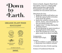 Down To Earth. Organic Plant Food - Succulent/Cacti - Fertiliser - Tumbleweed Plants - Online Plant Delivery Singapore