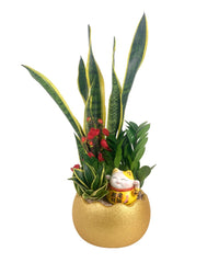 Good Fortune Cat Decor (Only Available As An Add-On Only) - red - Add Ons - Tumbleweed Plants - Online Plant Delivery Singapore