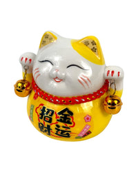 Good Fortune Cat Decor (Only Available As An Add-On Only) - yellow - Add Ons - Tumbleweed Plants - Online Plant Delivery Singapore