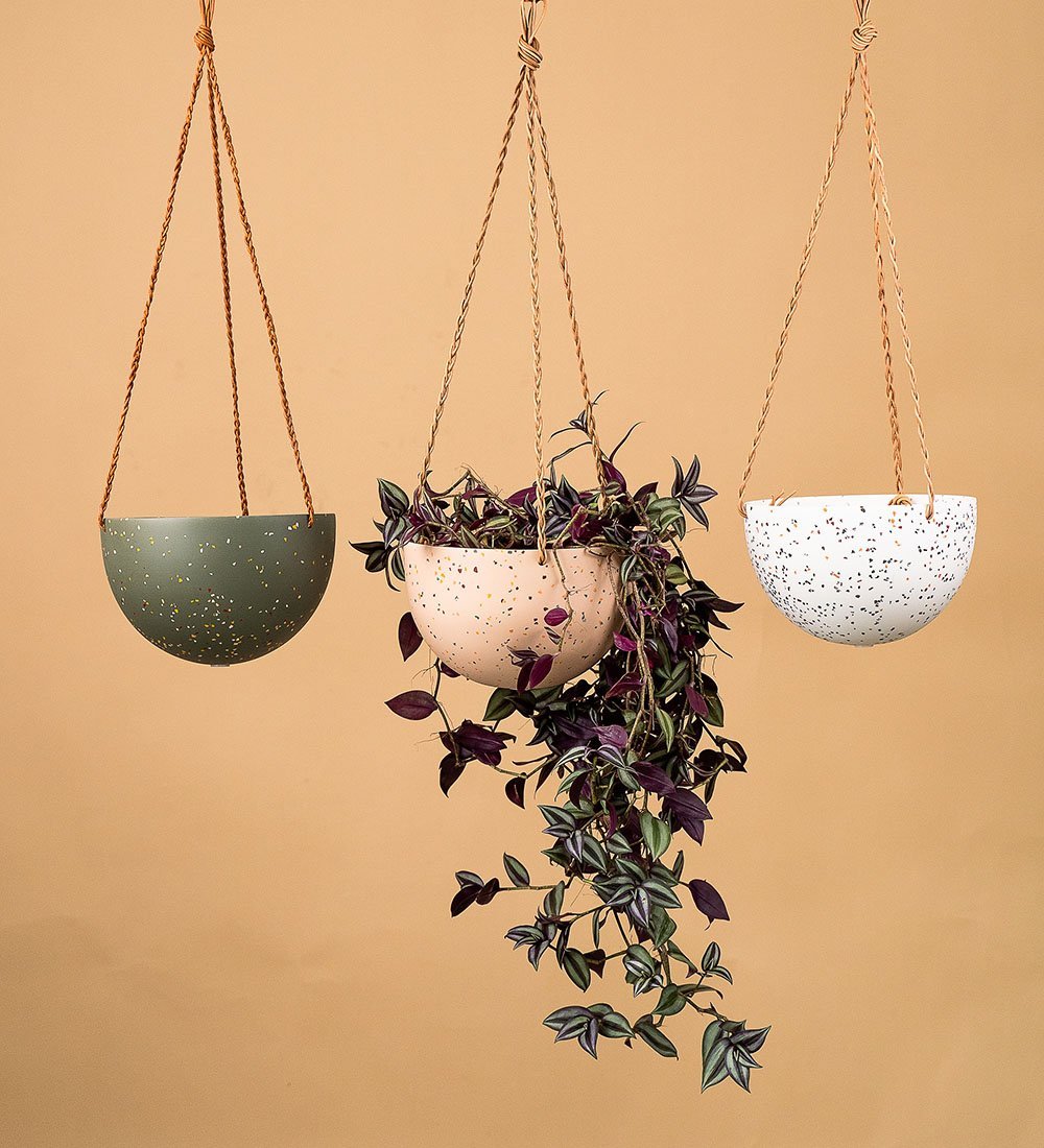 terrazzo hanging planter Capra Designs Hanging Domes - Fast SG Delivery