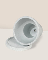 Little Tower White with Tray Planter - Pot - Tumbleweed Plants - Online Plant Delivery Singapore