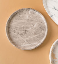 Marble-effect Trays - grey