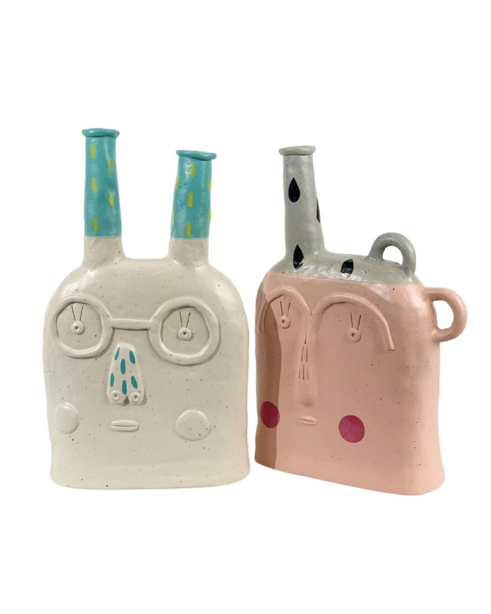 Misfit Head Vase - pink - Home Decor - Tumbleweed Plants - Online Plant Delivery Singapore