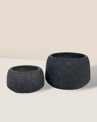 Vanga Ceramic Planter - black - Pots - Tumbleweed Plants - Online Plant Delivery Singapore