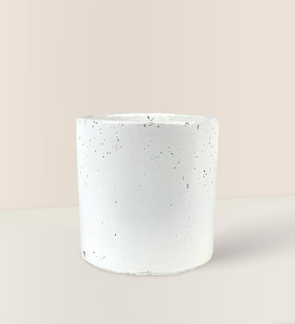 White Cement Pot - Pot - Tumbleweed Plants - Online Plant Delivery Singapore