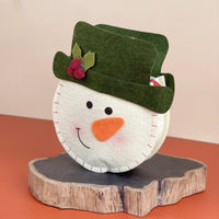 Christmas Cartoon Felt Pot - Snowman - Planter - Tumbleweed Plants - Online Plant Delivery Singapore