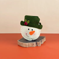 Christmas Cartoon Felt Pot - Snowman - Planter - Tumbleweed Plants - Online Plant Delivery Singapore