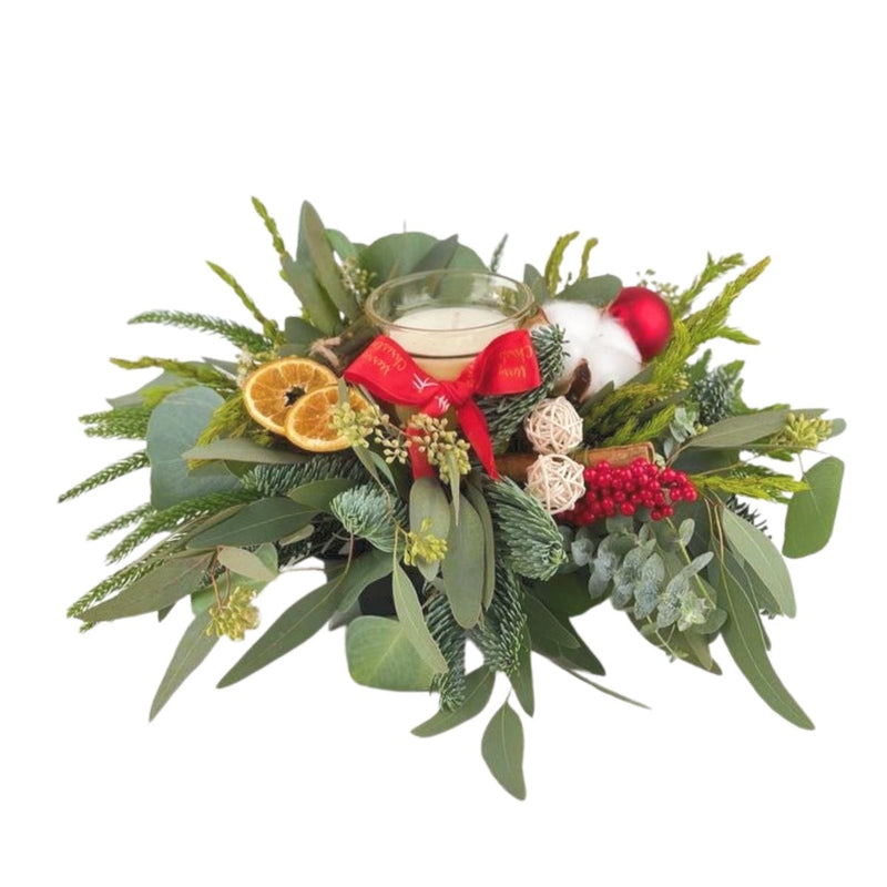 Christmas Centerpiece Arrangement - Petite - Gifting plant - Tumbleweed Plants - Online Plant Delivery Singapore