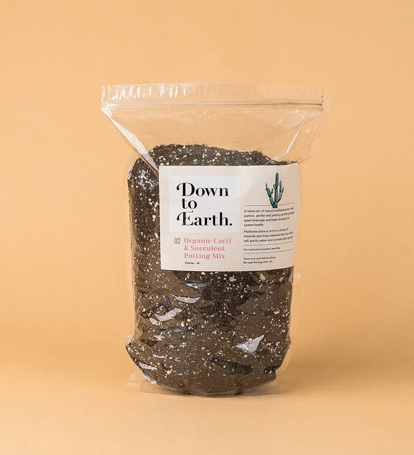 Down To Earth. Organic Cacti and Succulent Potting Mix 02 - Potting mix - Tumbleweed Plants - Online Plant Delivery Singapore