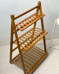 Foldable Plant Rack - with hanging bar - Home Decor - Tumbleweed Plants - Online Plant Delivery Singapore