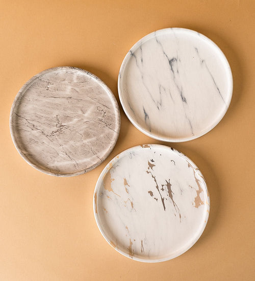 Marble-effect Trays