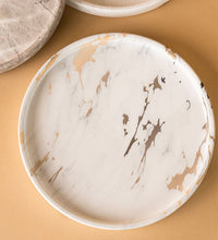 Marble-effect Trays - white black + gold - Tray - Tumbleweed Plants - Online Plant Delivery Singapore