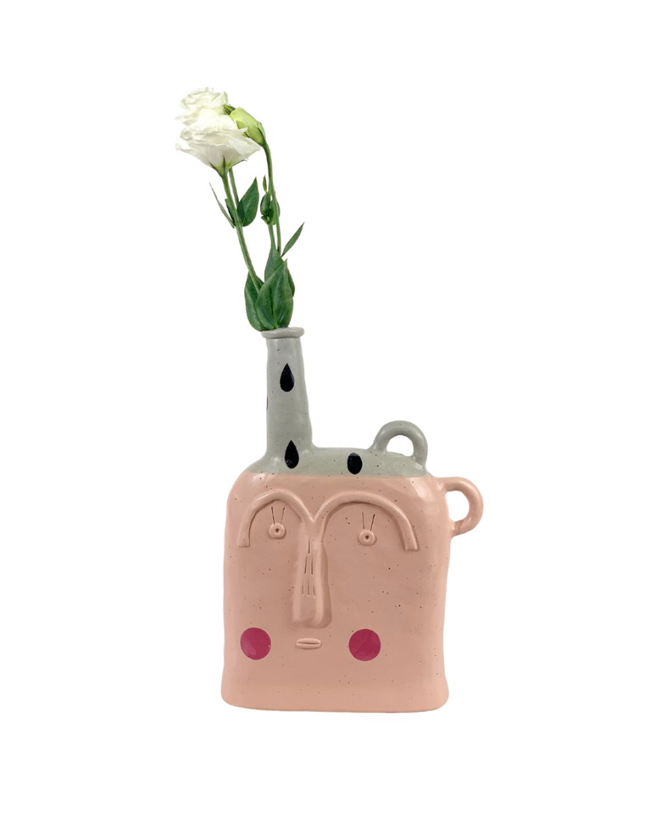 Misfit Head Vase - pink - Home Decor - Tumbleweed Plants - Online Plant Delivery Singapore