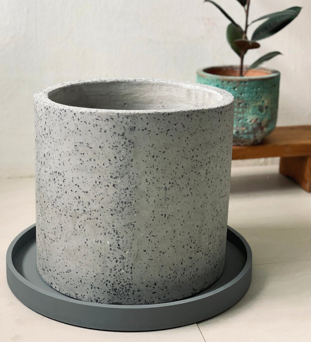 Resin Trays - Grey - 44cm - Tray - Tumbleweed Plants - Online Plant Delivery Singapore