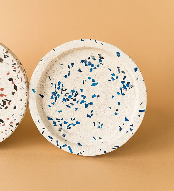 Terrazzo Trays - blue