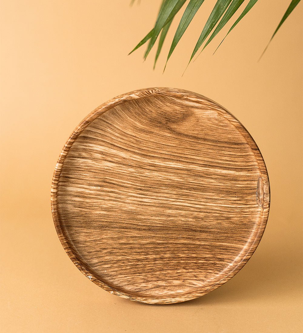 Wood-effect Trays - dark wood - Tray - Tumbleweed Plants - Online Plant Delivery Singapore