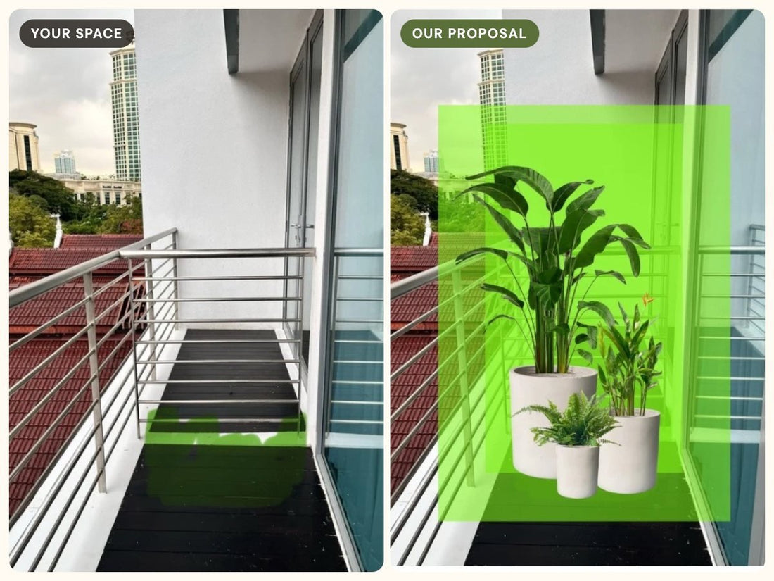 A narrow balcony